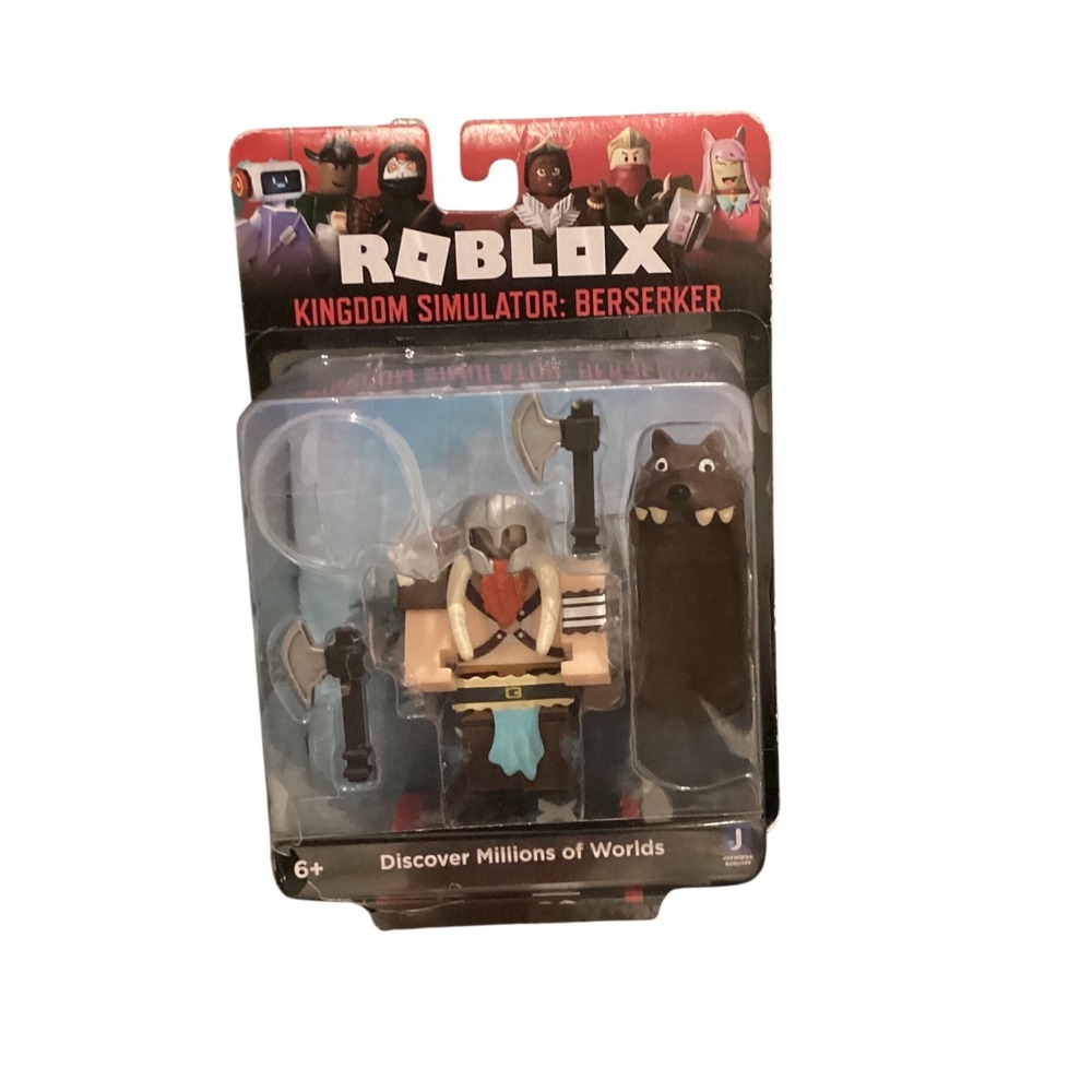 Roblox Kingdom Simulator Berserker Action Figure Jazwares Series 11 Virtual Code